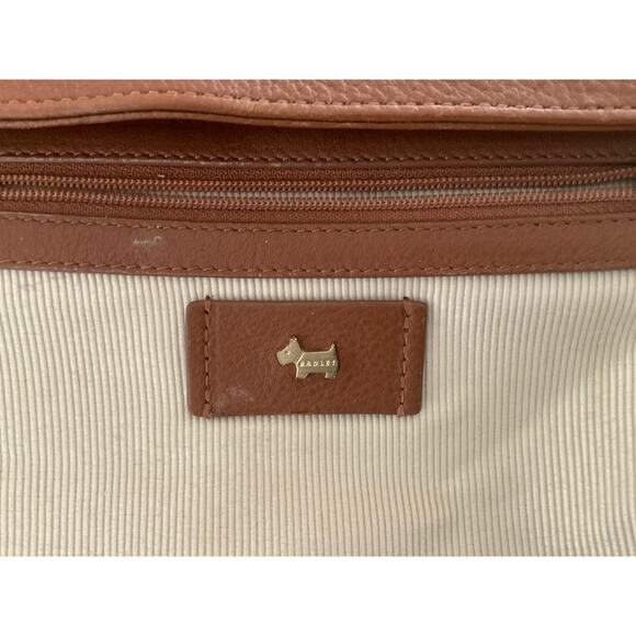 Radley London Brown medium zip-top leather crossbody bag - Picture 14 of 16